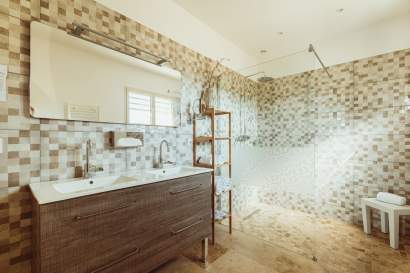 Salle de bain, Chambre d’Hôtes Pujaut, Gard, Maison Chenet Entre Vigne et Garrigue