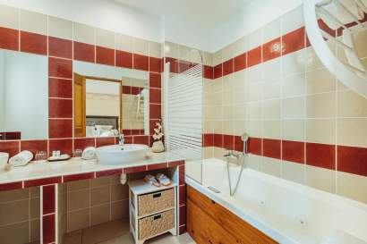 Salle de bain, Chambre d’Hôtes Pujaut, Gard, Maison Chenet Entre Vigne et Garrigue