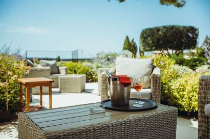 Terrasse, Réunions &amp; Séminaires Gard, Maison Chenet Entre Vigne et Garrigue